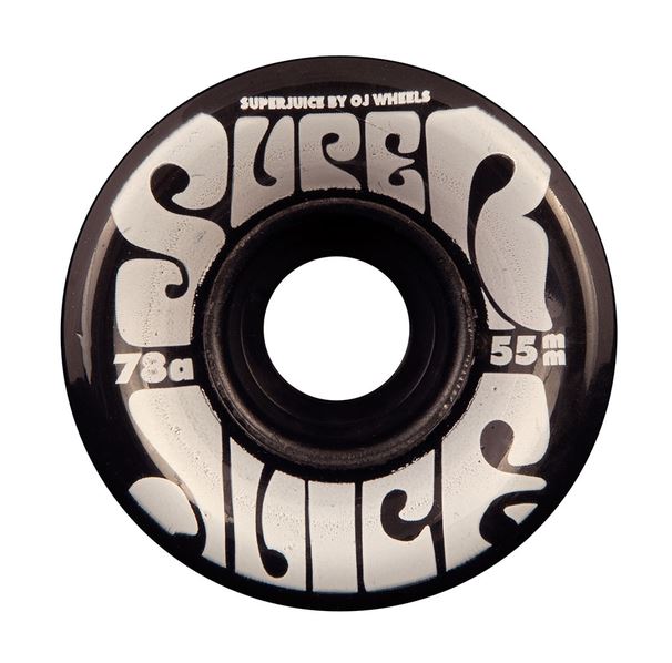 OJ WHEELS Oj Iii Hot Juice Mini 78a 55mm Trans Black Skate Wheels 