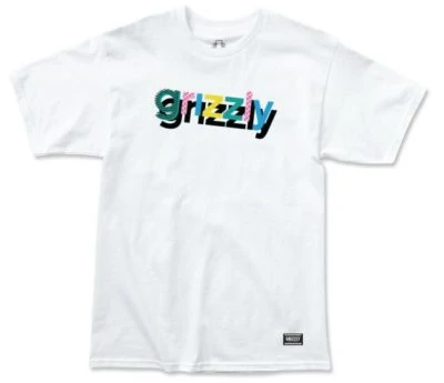 grizzly to the max white t-shirt