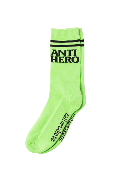anti hero if found lime black socks