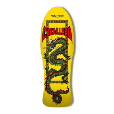 Powell Peralta Caballero Chinese Dragon 10" Reissue Skateboard Deck- Yellow