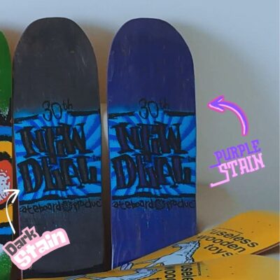 NEW DEAL 'WTF' Napkin Founder Douglas S4 Rocket 9.125" Skateboard Deck